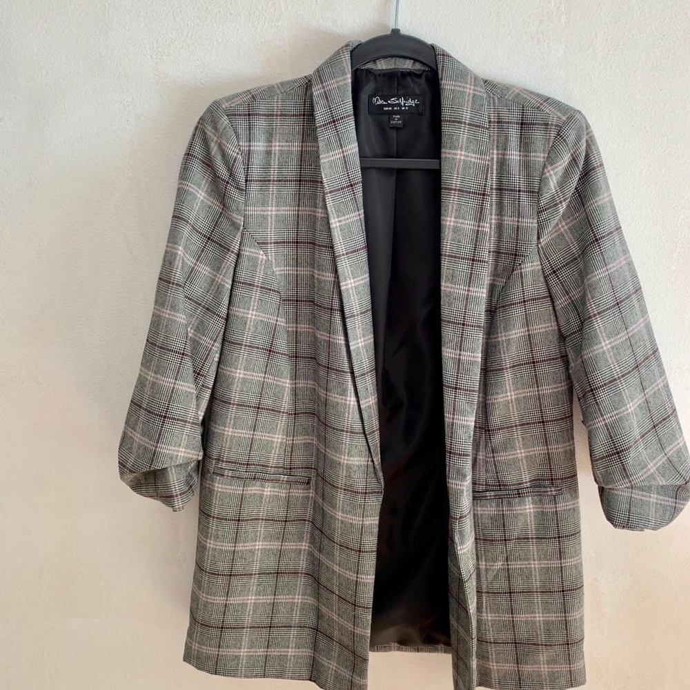 Miss Selfridge Checkered Blazer ( UK 12/ US 8)